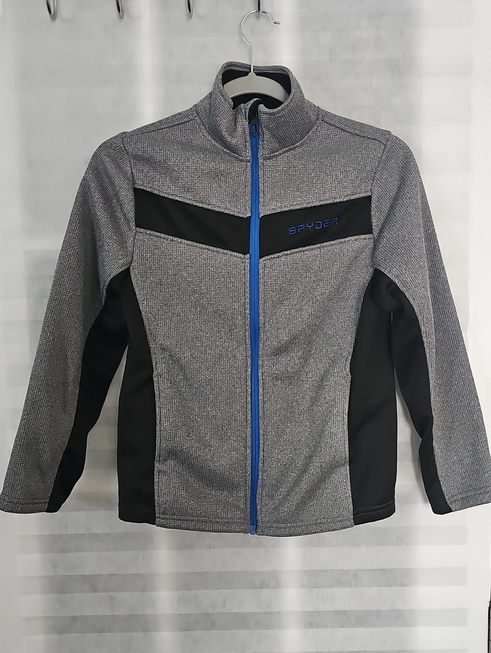 Spyder Gray and Blue Performance Softshell Jacket